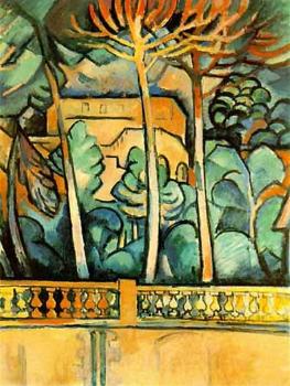 Georges Braque : Terrace of Hotel Mistral at Estaque